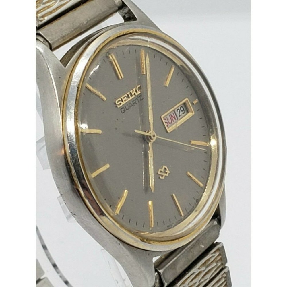 Vintage Seiko Gray & Gold Men's Watch